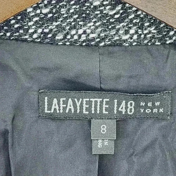 Lafayette 148 New York Wool BlendTweed Women's Blazer Size 8 - Picture 8 of 10